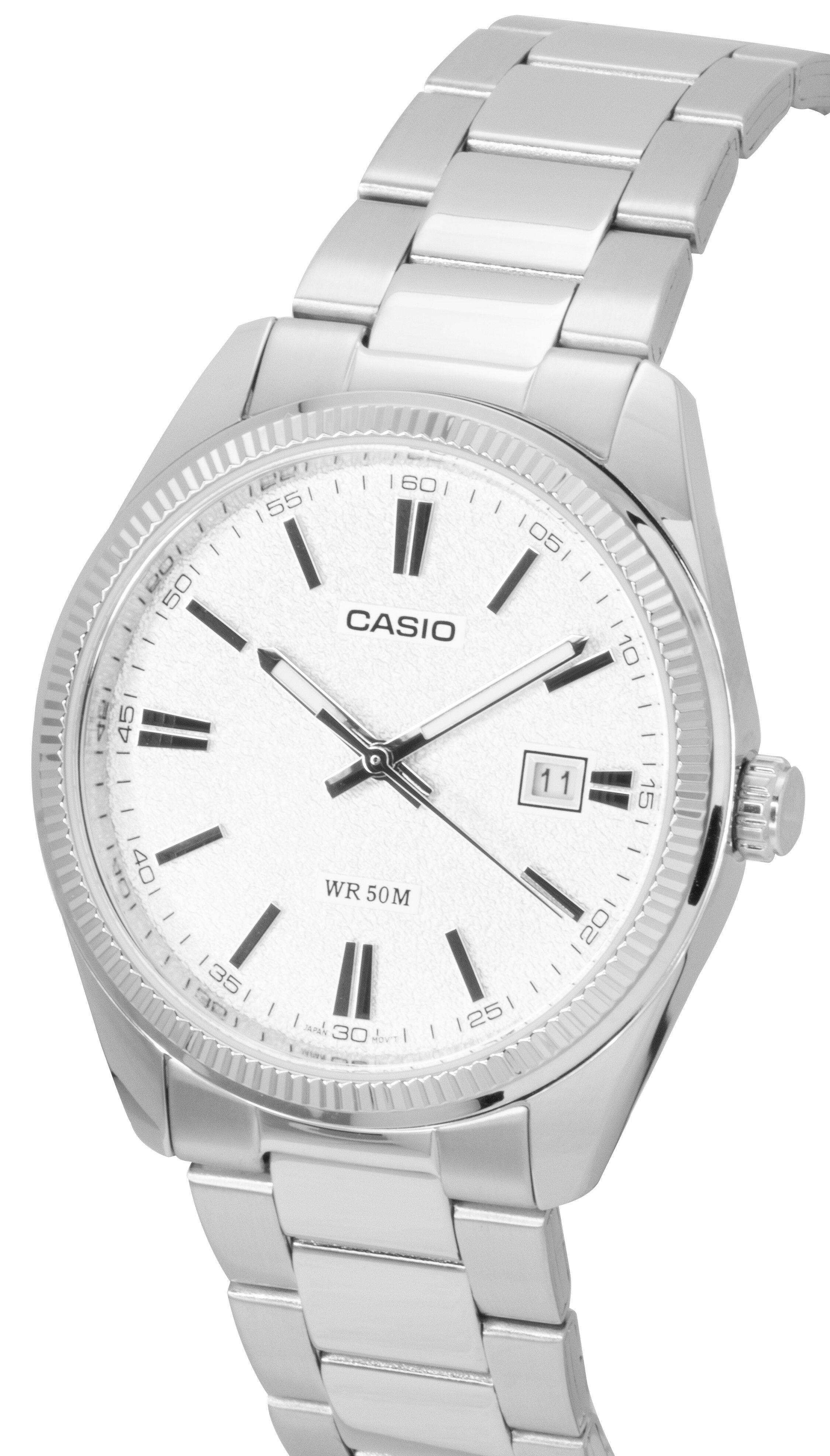 Casio Men's Matte Dial Stainless Steel Bracelet Watch MTP 1302DA