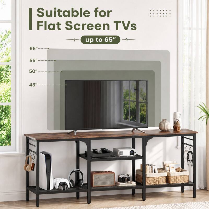 Suitable for Flat Screen TVs up to 65"  
65"  
55"  
50"  
43"