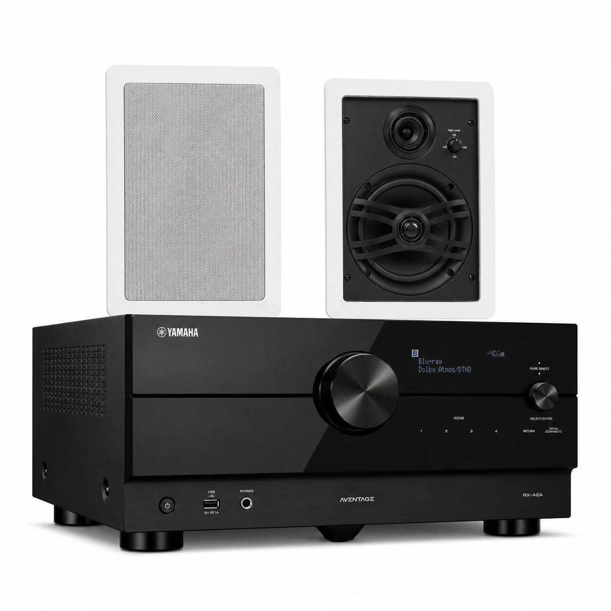 Yamaha - RX-A2A AVENTAGE 7.2-Channel 8K AV Receiver - Black