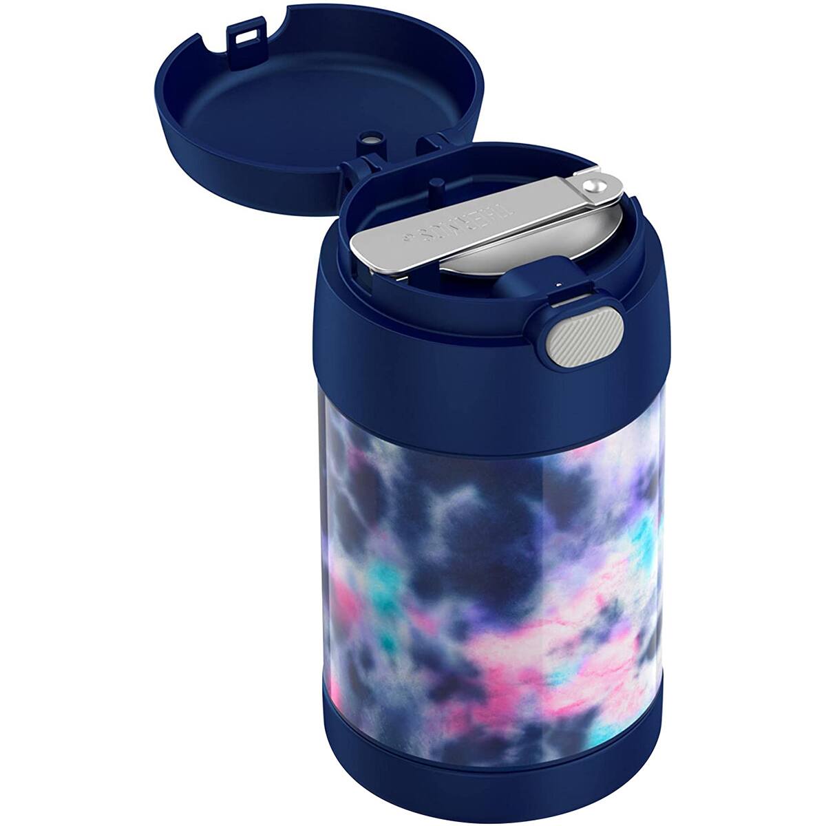 Alt View 3. Thermos - Thermos 16 oz. Kid's Funtainer Stainless Steel Insulated Food Jar - Tie Dye - Tie Dye.