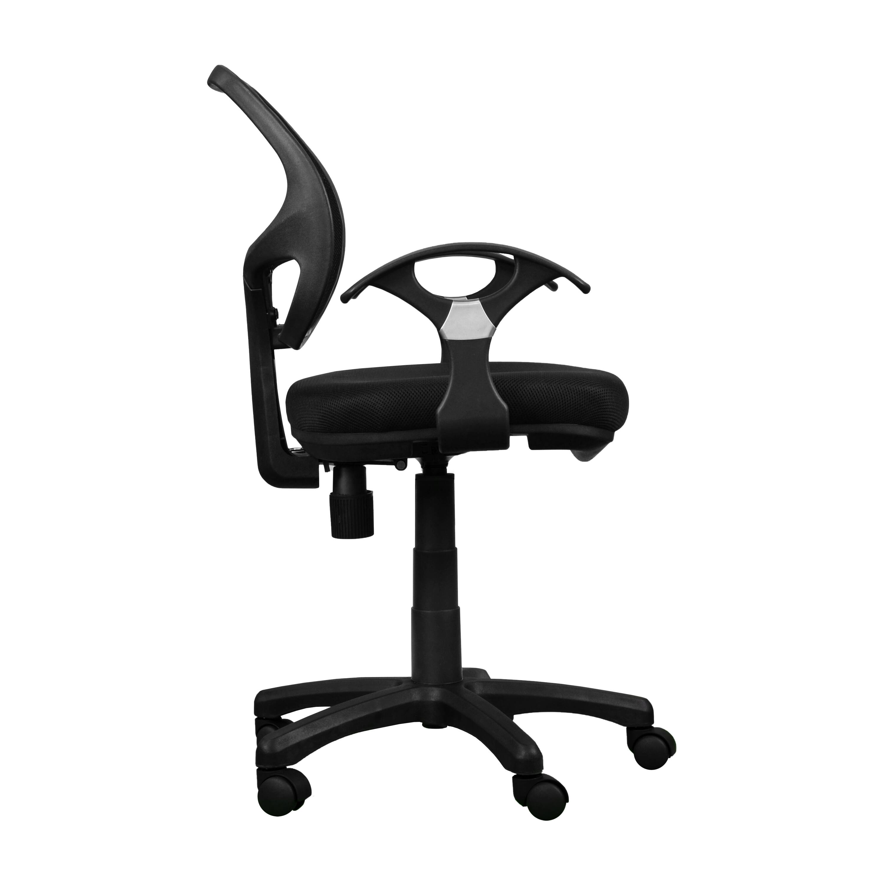 Back. Forest'nSky - Techni Mobili Ergonomic Mid-Back Mesh Task Office Chair, Black - Black.