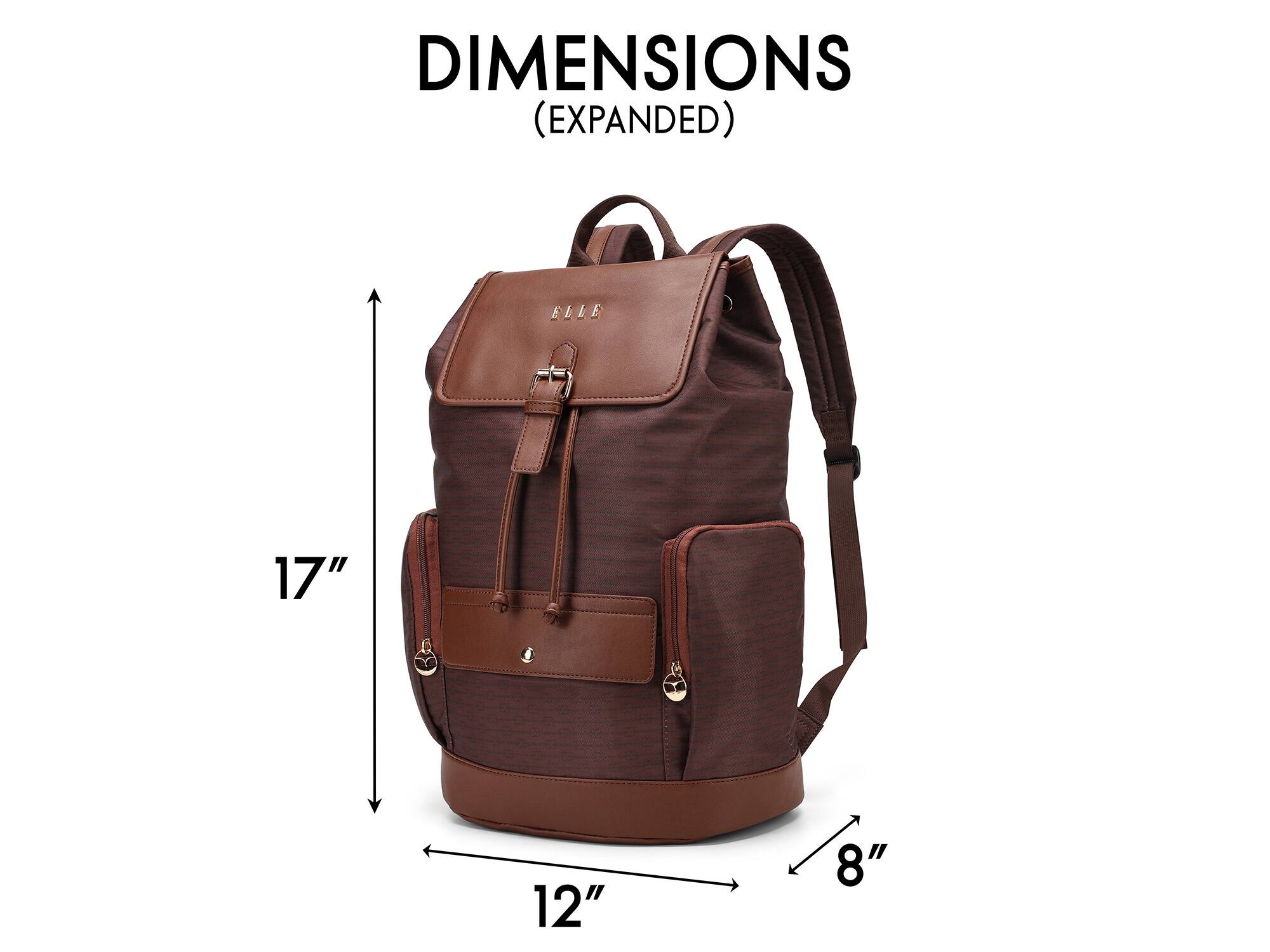 DIMENSIONS (EXPANDED) 17" 12" 8"