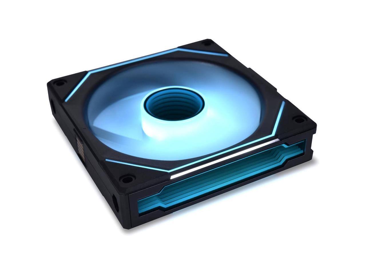 Alt View 8. Lian Li - LIAN LI UNI FAN SL INFINITY 120 RGB BLACK  3 PCS PACK ---UF-SLIN120-3B  ( L Connect 3.0 Controller included) - Black.