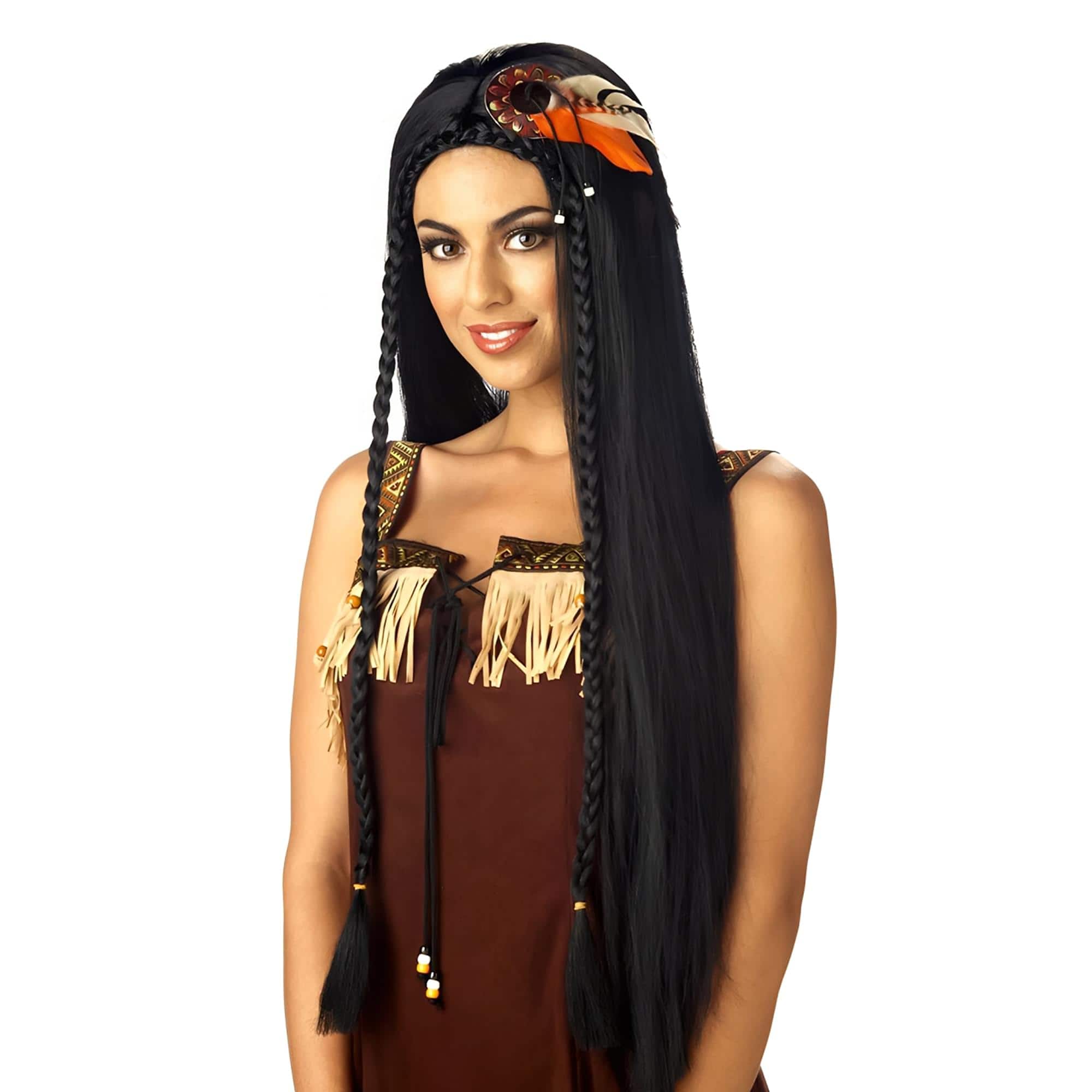 California Costumes - Adult Sexy Indian Princess Wig - Black price history on PriceWatchPro