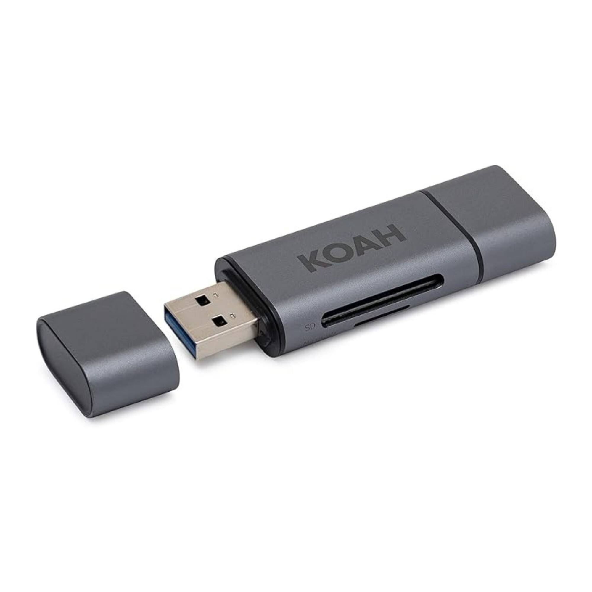 Back. Koah - Koah Multi-Port Card Reader and Storage Case with SIM Eject Tool.