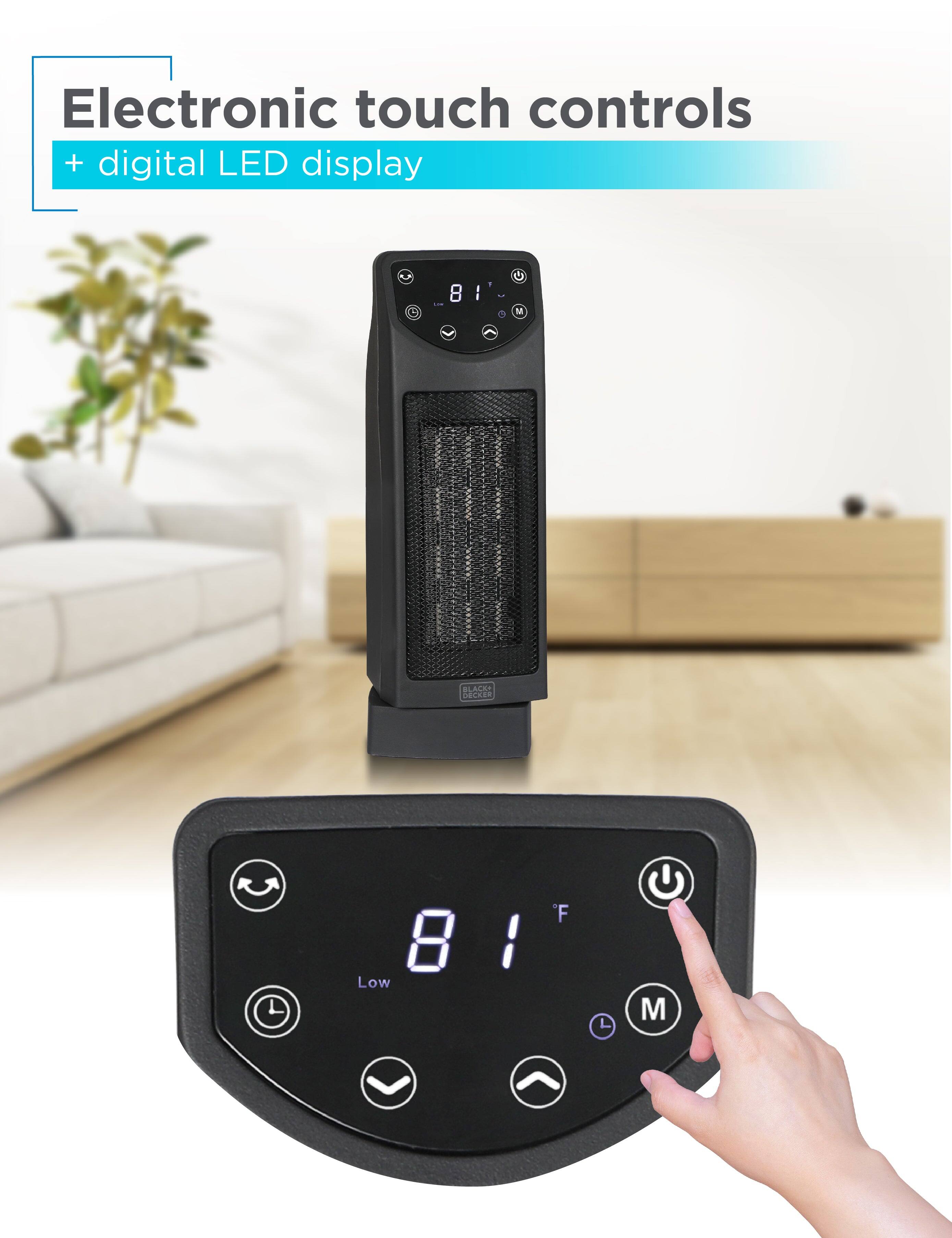 Electronic touch controls + digital LED display