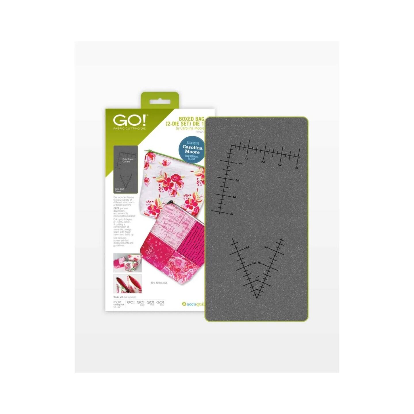 GO! FABRIC CUTTING DIE SET - BOXED BAG (2-DIE SET) DIE 1 by Carolina Moore - EXTERNAL Carolina Moore - Mi A N - - - - - de - - - - - - - - - . - - - -. - d - - - - - - - I - - A  -  . 1 - - - - - - | + M OO GO GOI GOI ad - - - I accuqui