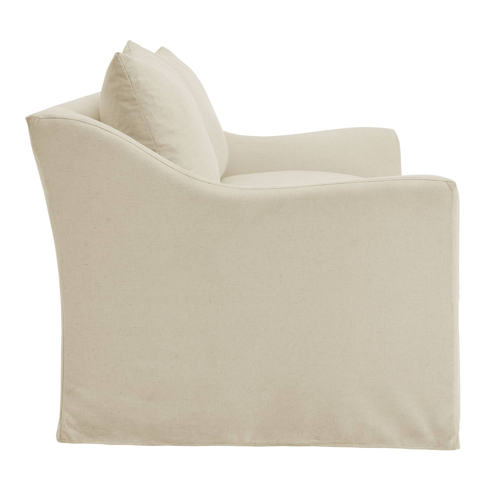 Back. Modway - Somerset 70" Linen Blend Slipcovered Loveseat by Modway - Linen.