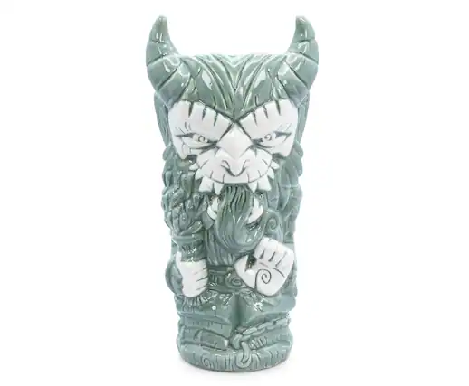 Front. Toynk - Geeki Tikis Krampus Ceramic Mug | Holds 18 Ounces - Green.