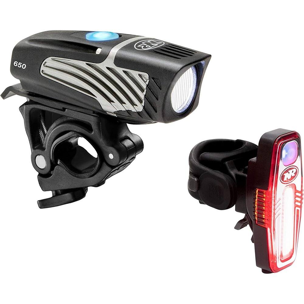 Front. RTMB - NiteRider Lumina Micro Sabre Bike Light Set – USB, 650/110 Lumen.