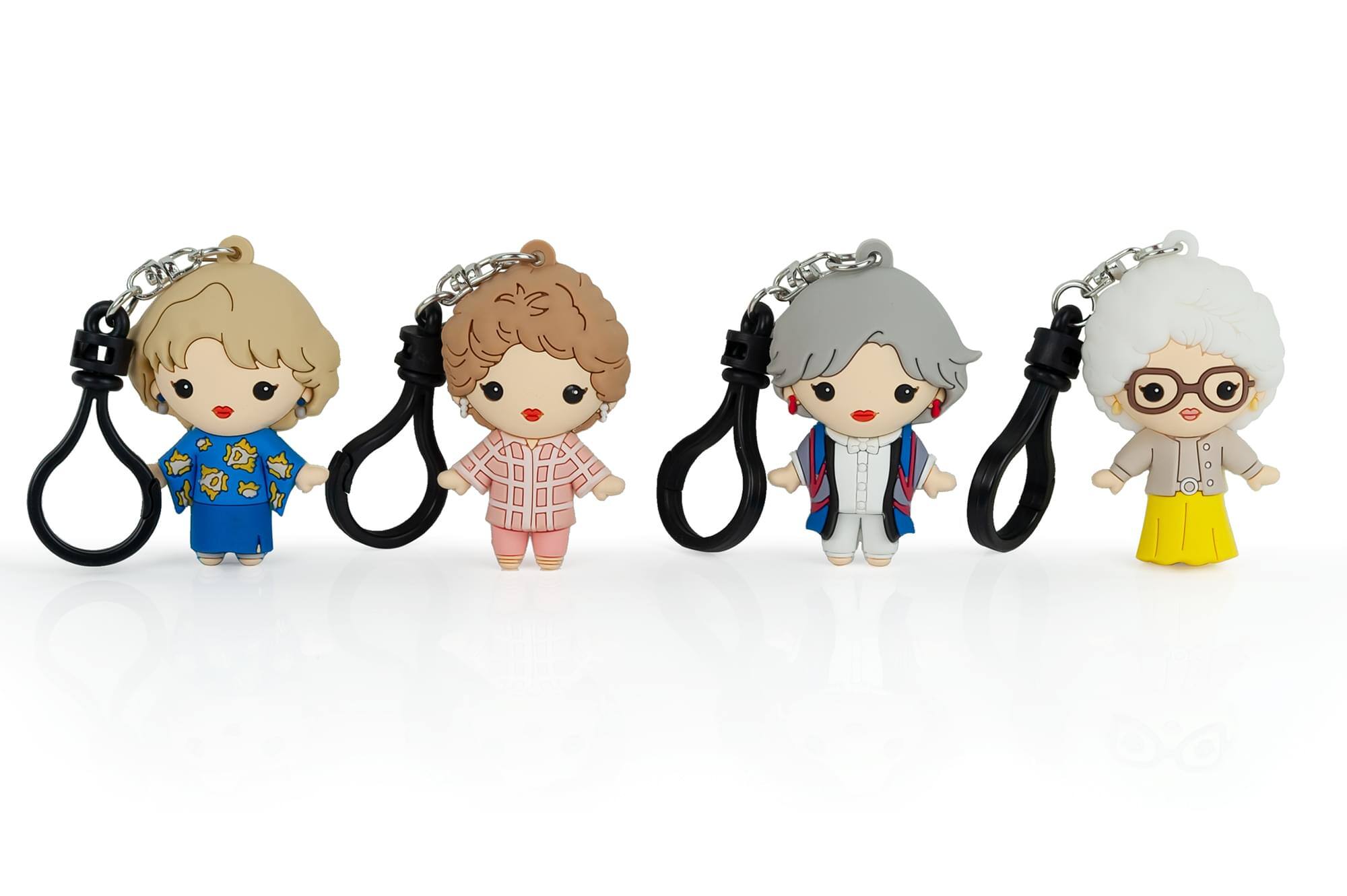 Alt View 1. Monogram - The Golden Girls 4-Piece Foam Figural Backpack Clip Figure Box Set Toynk Exclusive - Green.