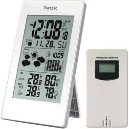 Taylor Precision Products - Digital Weather Forecaster, Barometer, Alarm Clock