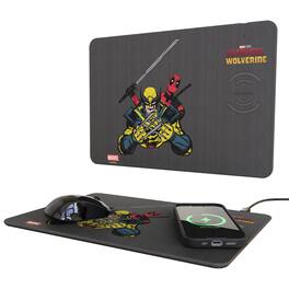 Keyscaper - Marvel Badge 15-Watt Wireless Charger and Mouse Pad - Deadpool Wolverine 3
