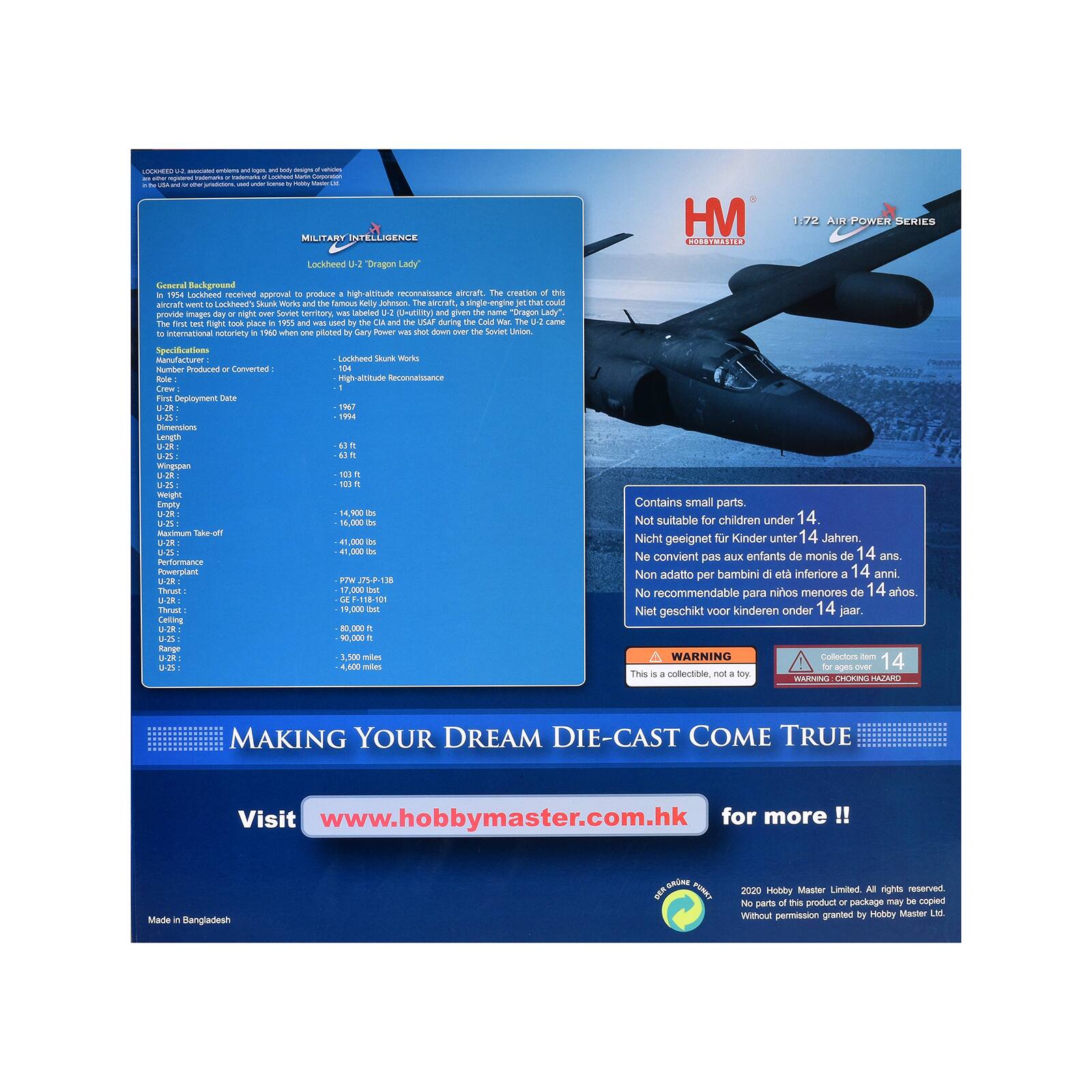 CEO - - - - - - I - MILITARY Lockneed Dragon Laly HM IORRTMASIER 172 PIA POWER SERICS a Bedigroued arneen received r produce hig-altitude reconnaissance aircrant. crmarion sinrah Lockbeed Seura WUSs Tamous Ratly Atrsen aircraft. single engine TLA provide smages mgh Smnes temters Taleted 0y1 giue name "pragon Lady" might place AF during Colal came nermatinal nptorety when pioted uEr dm Sover unie Sposidicatione Manuratrer mumber msre Lanver Roxe  Deptoyment U uA inmenators Leogh 12 .2 Wingspan 2k:  Wrght Emary 2k un Mauimum Tac-40 J mnze Pverplant D mrar muar Certting Kamge 2 Lockheed Seure s Highnaltitude Anconnaluuance aam SAm 14900 AAN 1 P-118-101 9,000  TLAAN 1.500 males AL Contains small parts.