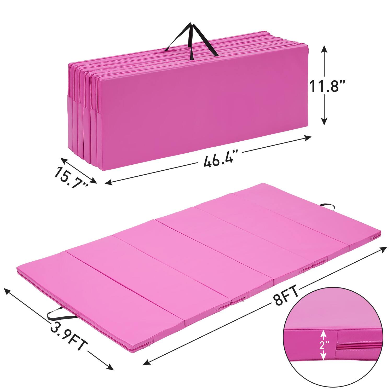 Ainfox Gymnastics Mat Exercise Mat Gym Mat for Home Aerobics