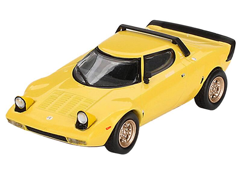 Alt View 4. True Scale Miniatures - Lancia Stratos HF Stradale Giallo Fly Yellow Limited Edition to 1440 pieces Worldwide 1/64 Diecast Model Car by Mini GT.
