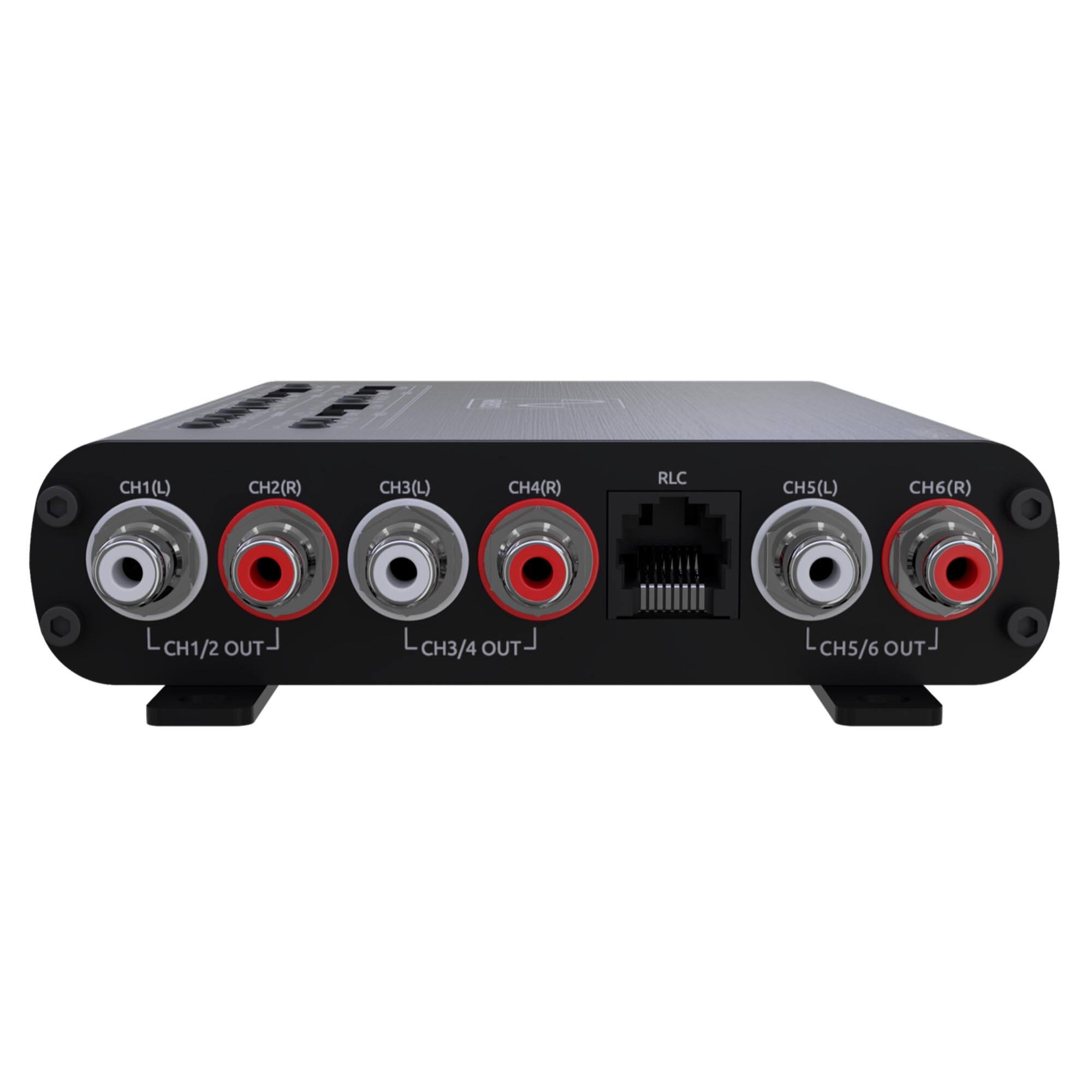 CH1(L) CH2(R) CH3(L) CH4(R) RLC CH5(L) CH6(R)  
L CH1/2 OUT- L CH3/4 OUT- L CH5/6 OUT-