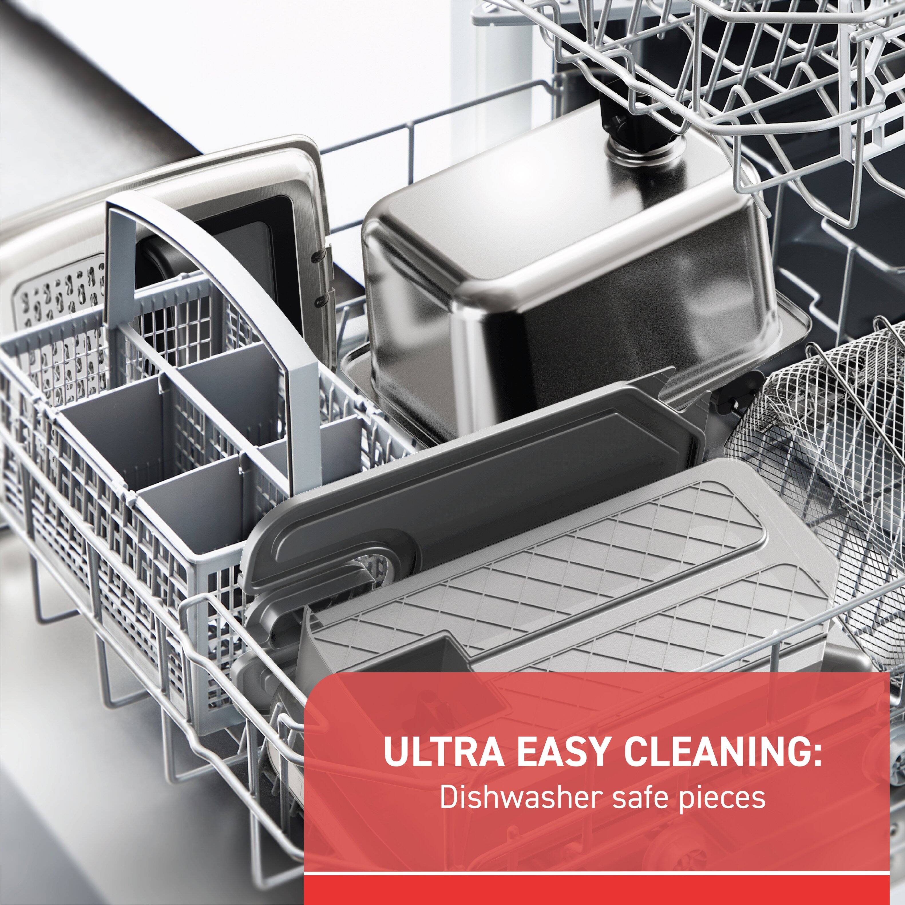 ULTRA EASY CLEANING: Dishwasher safe pieces