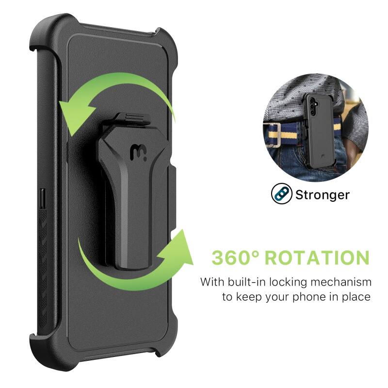360° ROTATION With built-in locking mechanism to keep your phone in place. Stronger.