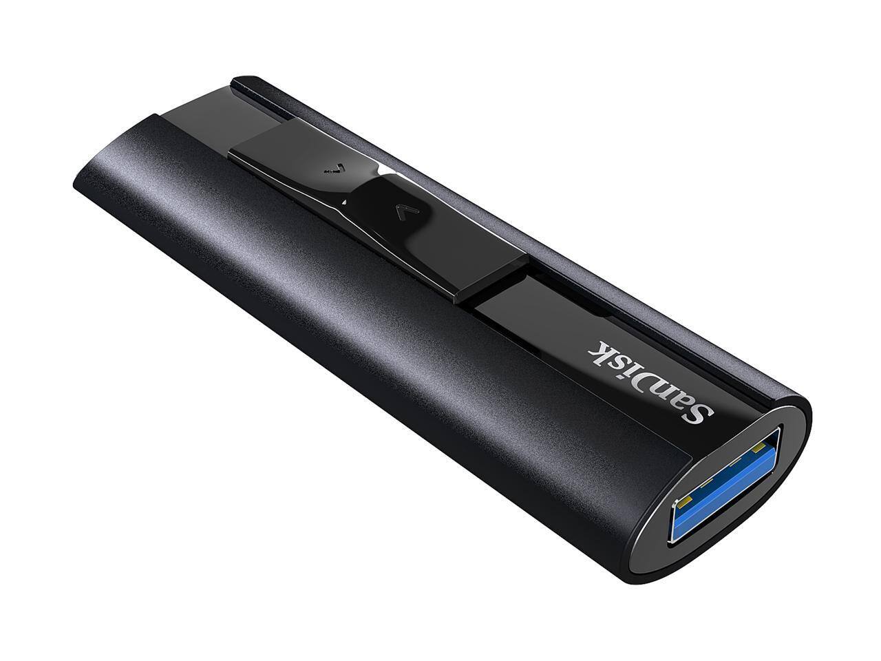 Alt View 5. SanDisk - SanDisk 256GB Extreme Pro USB 3.2 Gen 1 Solid State Flash Drive, Speed Up to 420MB/s (SDCZ880-256G-G46) - Black.