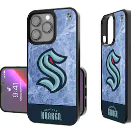 Keyscaper - NHL - Seattle Kraken Bump Case with 8.2ft Drop Protection - 13 Pro Max - Multicolor