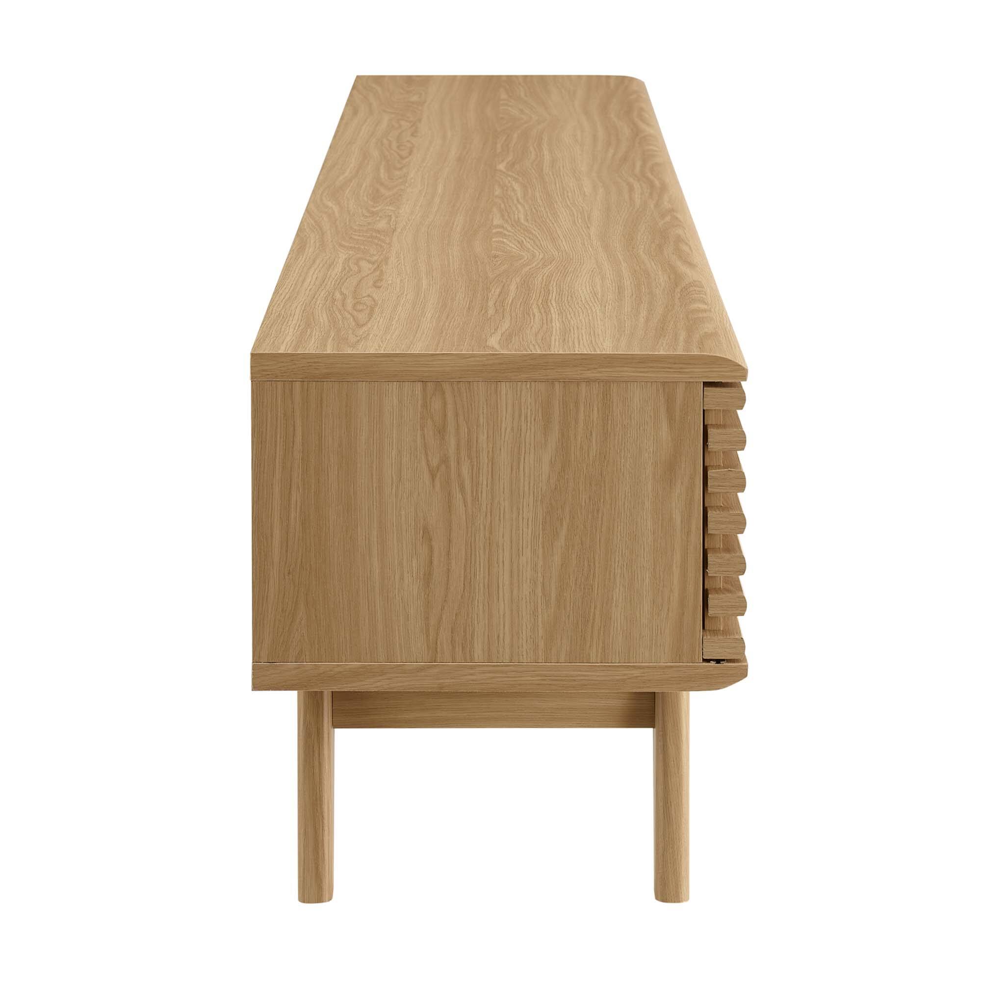 Angle. Modway - Render 70" TV Stand by Modway - Oak.