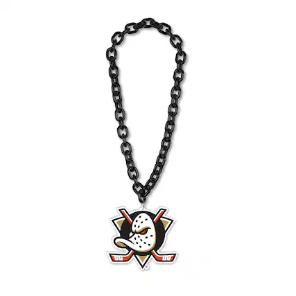Front. WinCraft - Anaheim Ducks Big Chain Necklace - Multicolor.