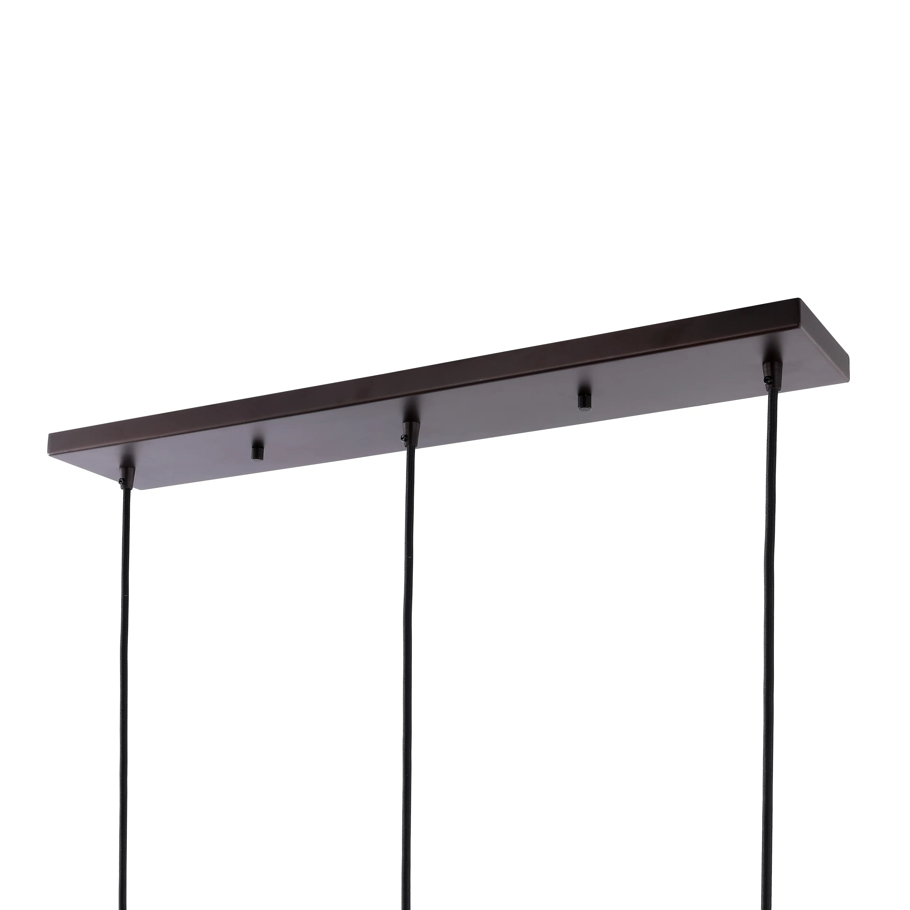Alt View 5. Jonathan Y - Ibiza Island 30" 3-Light Woven Rope/Metal Bohemian Coastal LED Linear Pendant, Oil Rubbed Bronze/Natural - Oil Rubbed Bronze.