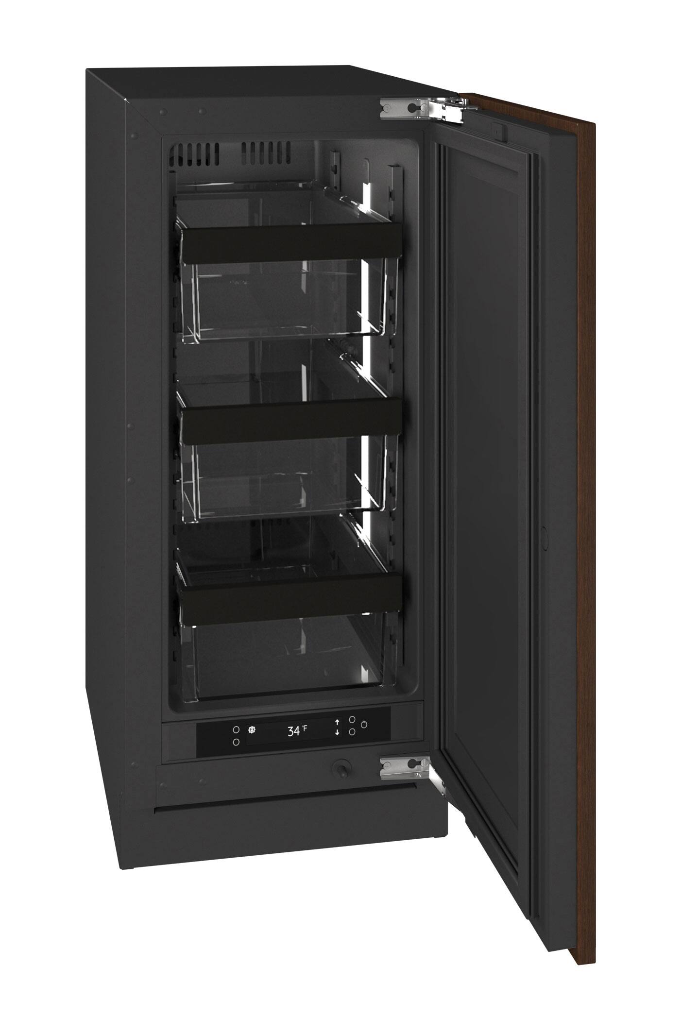 Alt View 3. U-Line - U-Line 15"W. 2.8 Cu.Ft. Built-In Compact Refrigerator - Panel Ready - Integrated Solid.
