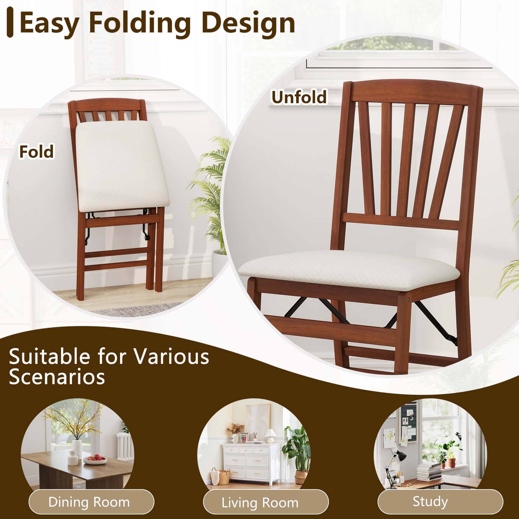 I Easy Folding Design: Suitable for Various Scenarios - Dining Room, Living Room, Study