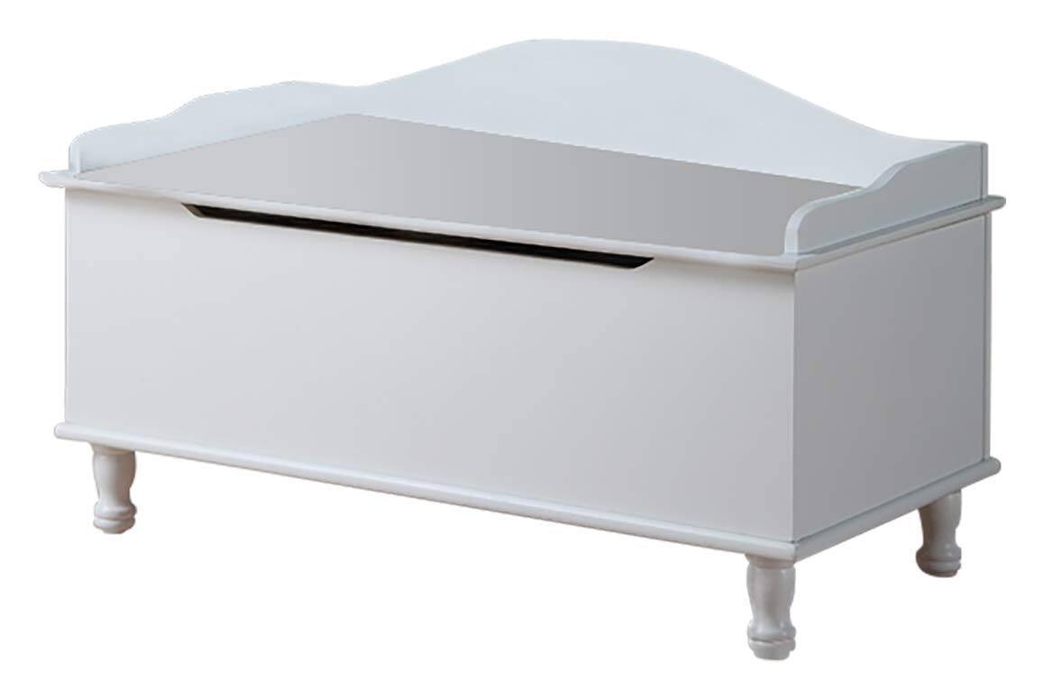 Alt View 1. Kings Brand Furniture - Kings Brand Furniture Applegate White Storage Bench Toy Chest - White.