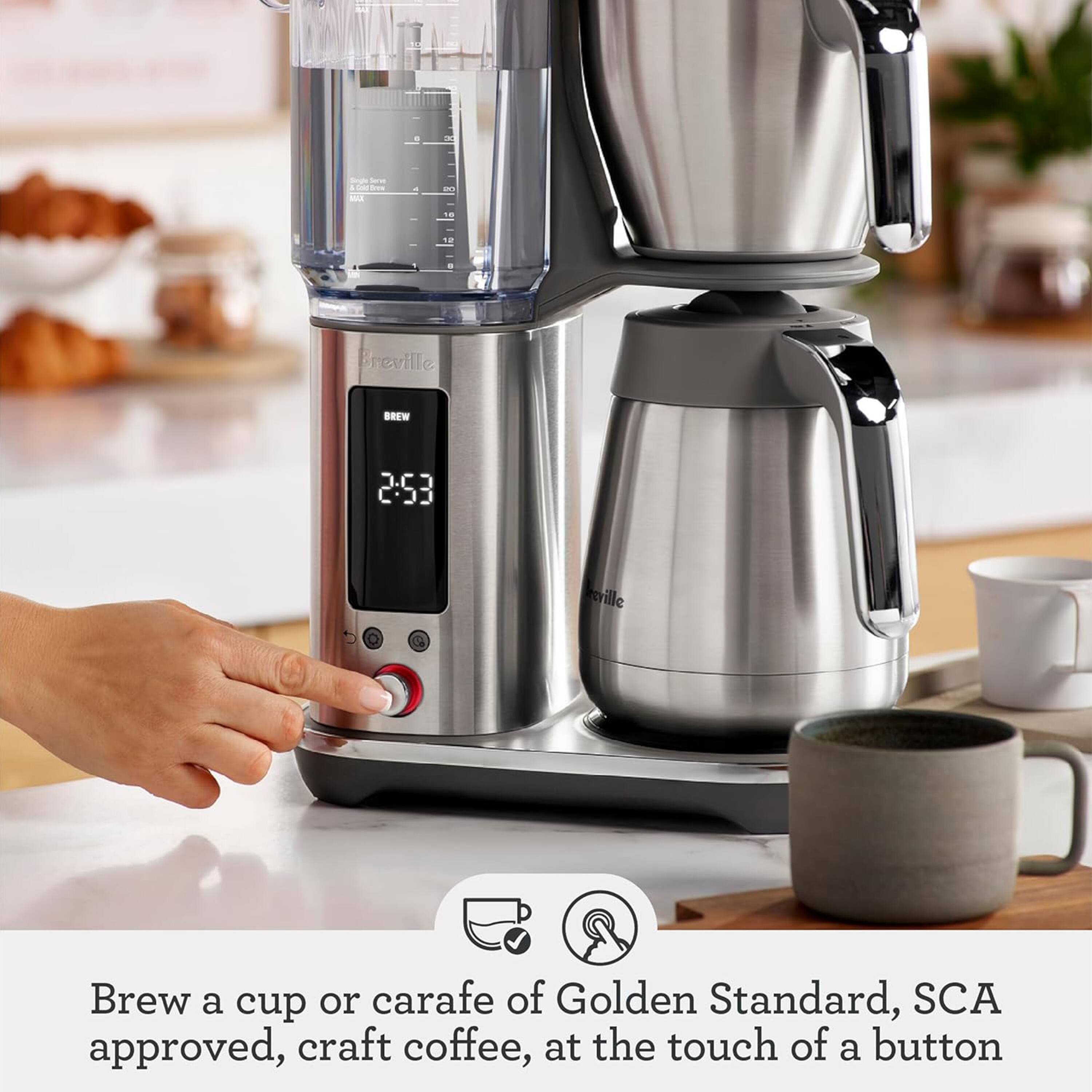 - ANA 18 .. Breville BREW 2:53
- Breville Brew a cup or carafe of Golden Standard, SCA approved, craft coffee, at the touch of a button