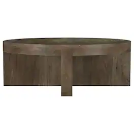 Coaster Co. of America - Kinkaid Round Solid Mango Wood Coffee Table - Brown