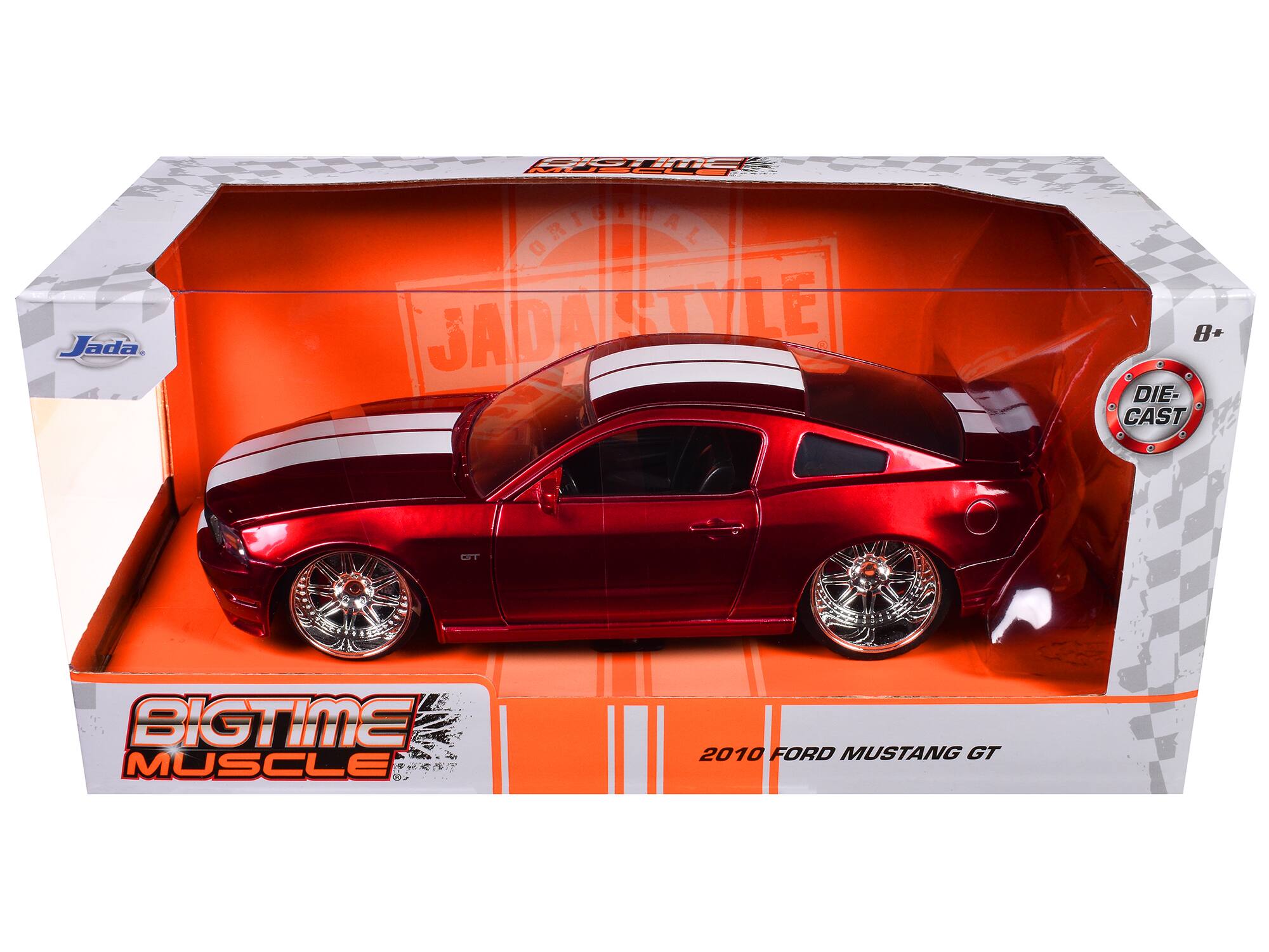 Jada. pnE HT OREIAE JADA SADALETVLE 8+ DIE- CAST CST BIGTIME MUSCLE 2010 FORD MUSTANG GT