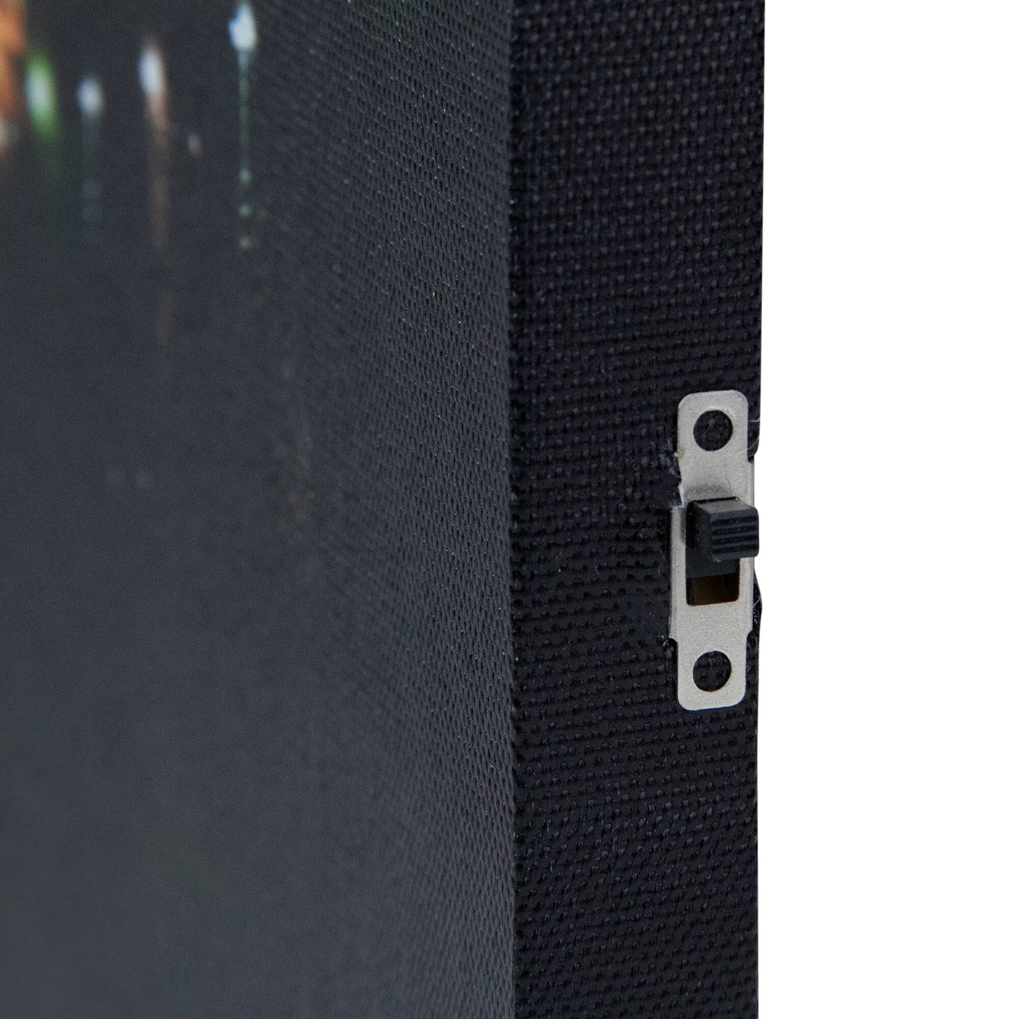 Alt View 2. Northlight - 23.5" LED Lighted Famous Eiffel Tower Paris France at Night Canvas Wall Art - Black.