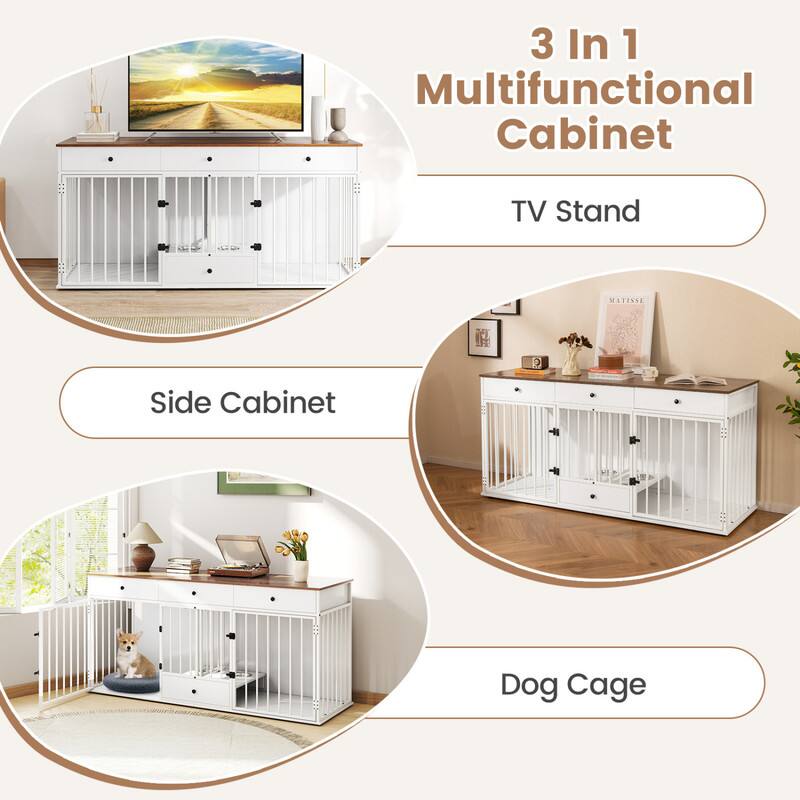 3 In 1 Multifunctional Cabinet

TV Stand

Side Cabinet

Dog Cage
