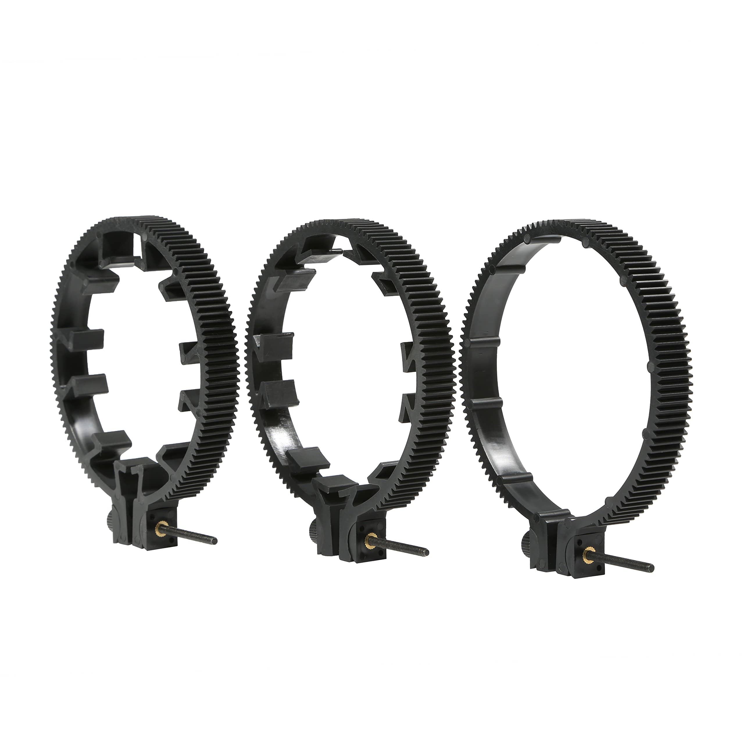 MOVO - FR3 Adjustable 3-Piece Follow Focus Ring Gear Set - Includes 65mm, 75mm and 85mm Lens Rings