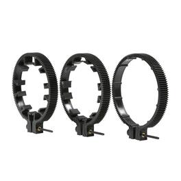 MOVO - FR3 Adjustable 3-Piece Follow Focus Ring Gear Set - Includes 65mm, 75mm and 85mm Lens Rings