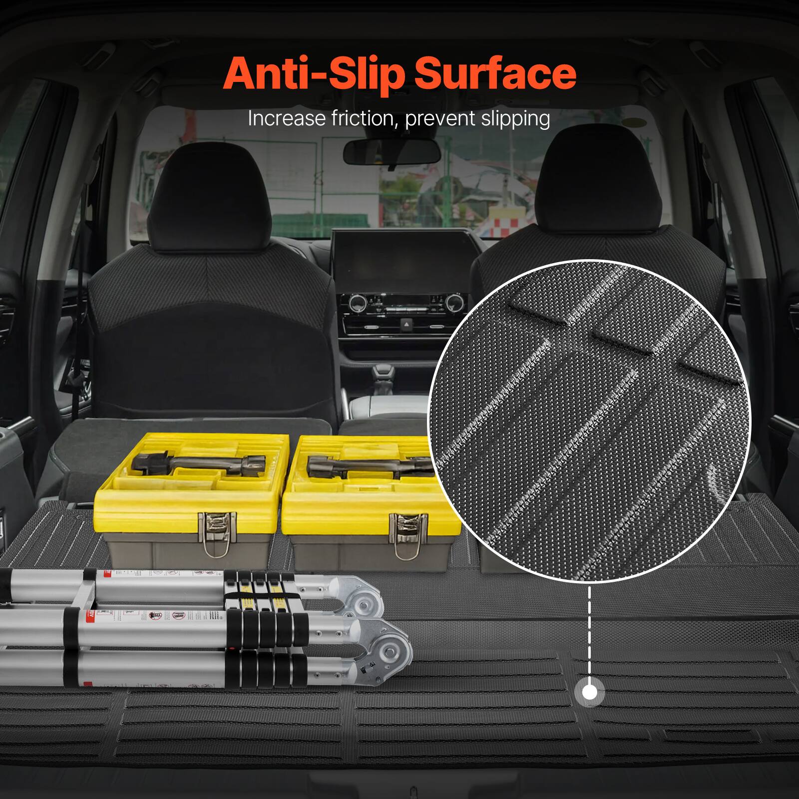 Anti-Slip Surface  
Increase friction, prevent slipping