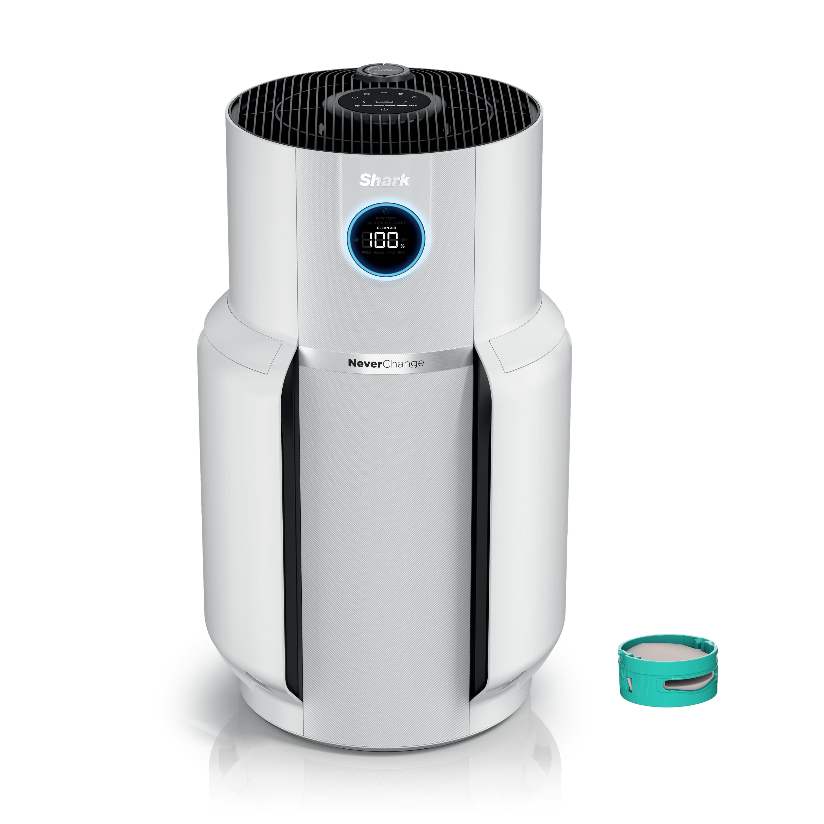 Shark - NeverChange Air Purifier MAX, 5-Year Filter Life, 1400 sq. Ft - White