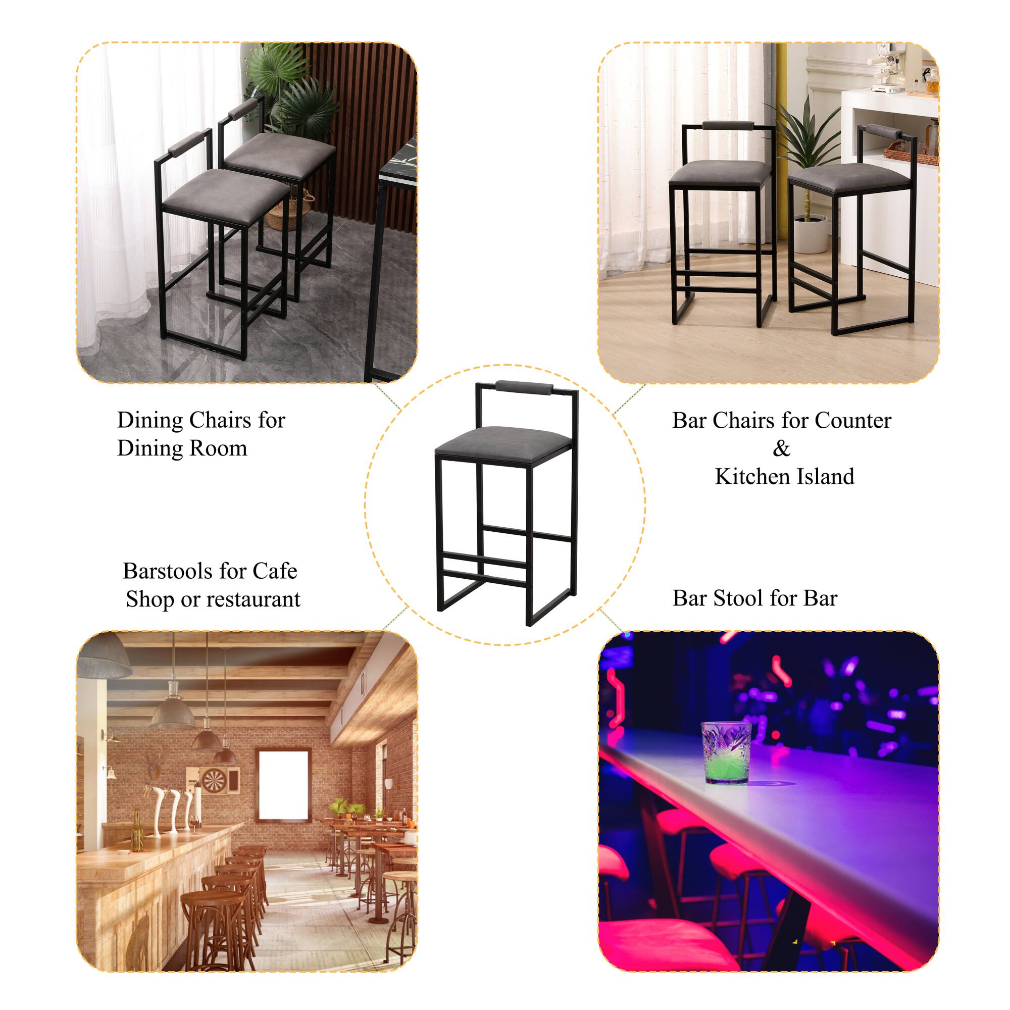 Dining Chairs for Dining Room  
Bar Chairs for Counter & Kitchen Island  
Barstools for Cafe Shop or Restaurant  
Bar Stool for Bar