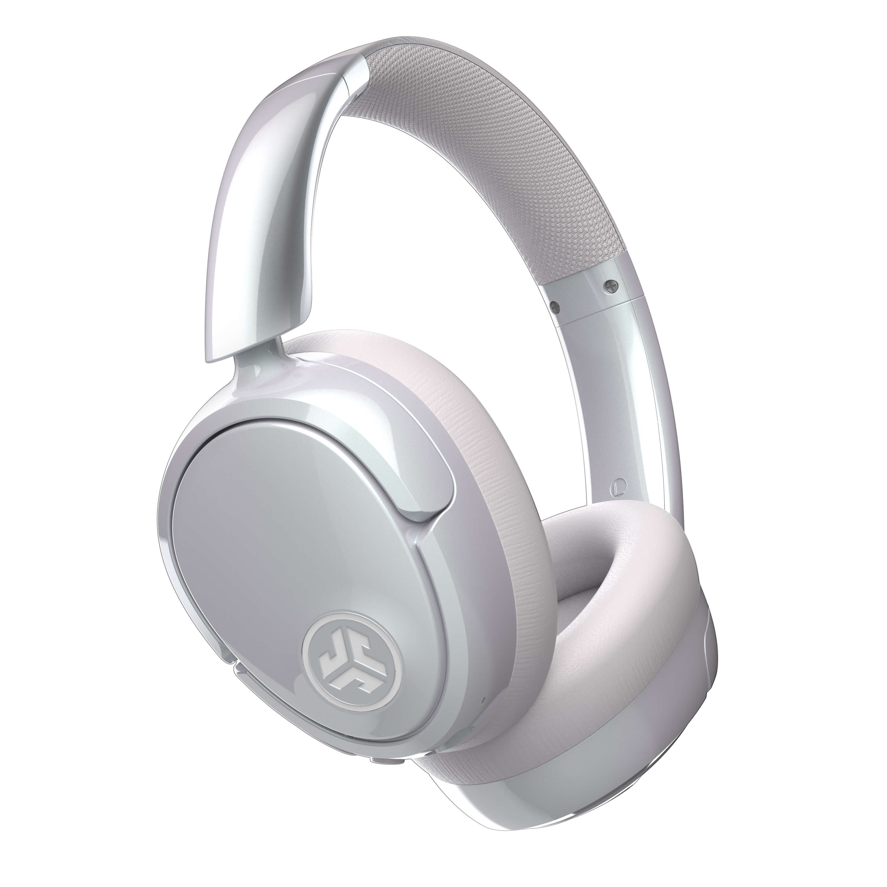 Alt View 1. JLab - JBuds Lux ANC Wireless Bluetooth Over-Ear Headphones with Active Noise Cancelling, Spatial Audio & 70+ Hour Battery - Jélle Pearl Next Door.