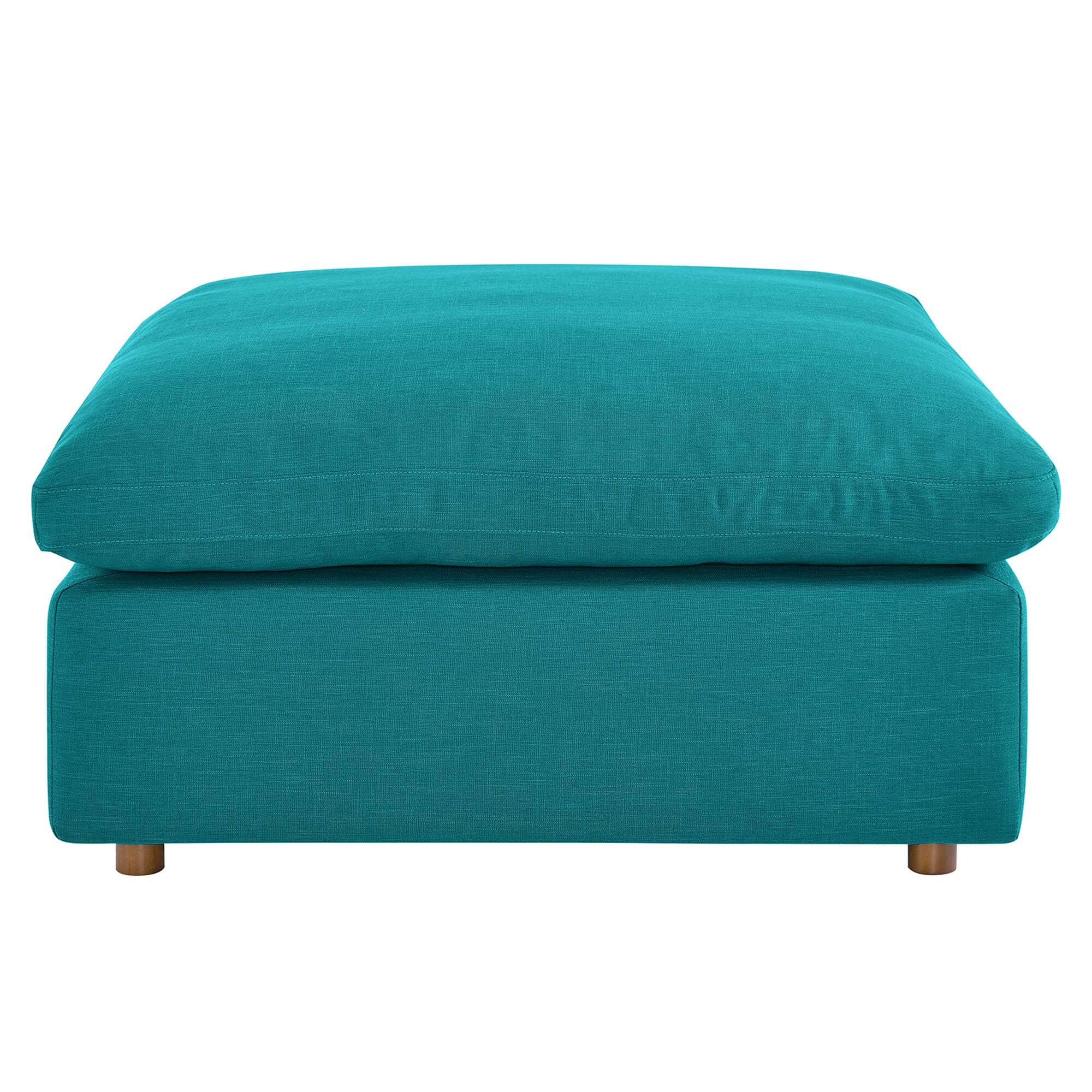 Alt View 2. Modway - Commix Down Filled Overstuffed Ottoman by Modway - EEI-3318-TEA.