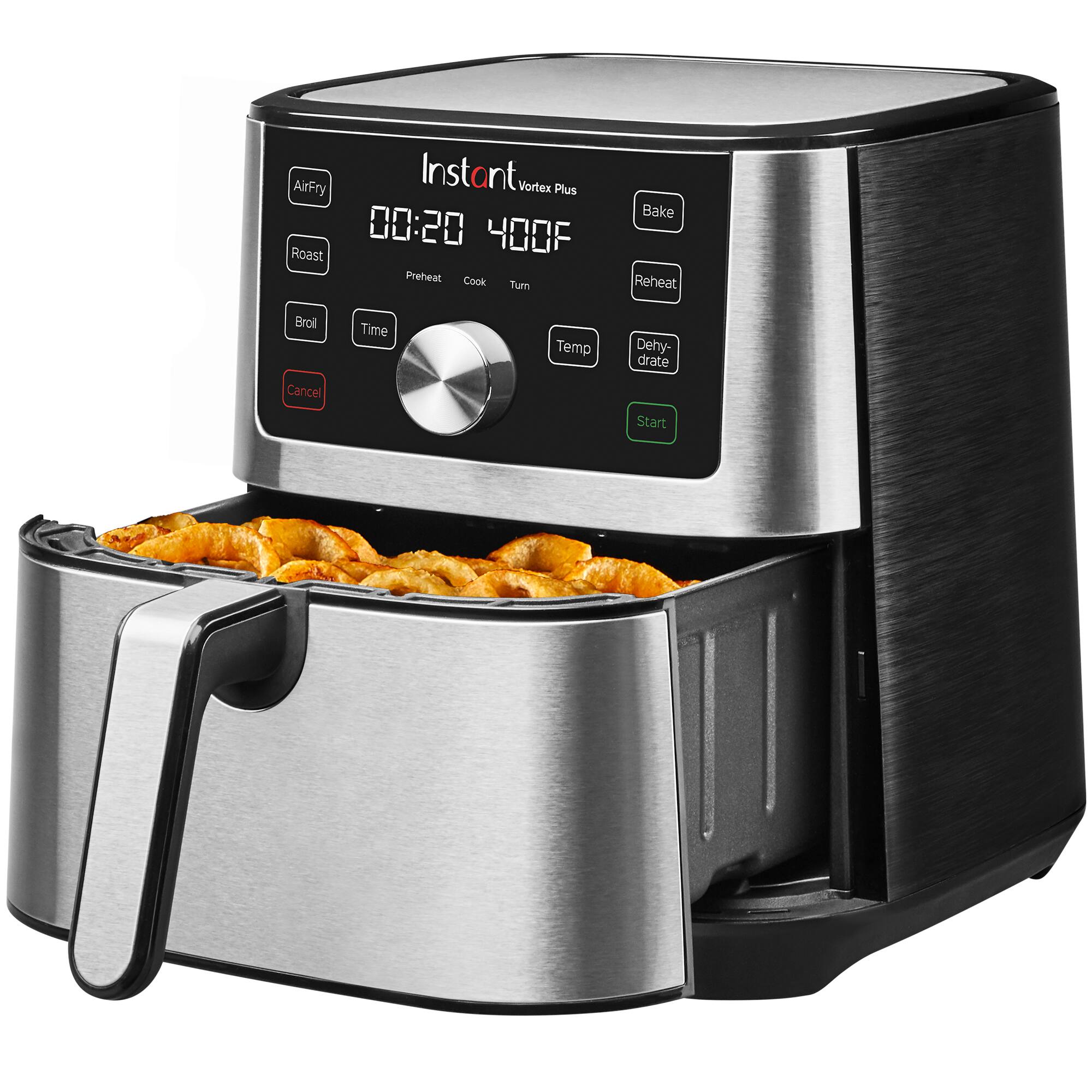 Angle. Instant Pot - 4Qt Vortex 4 Plus Air Fryer - Silver.