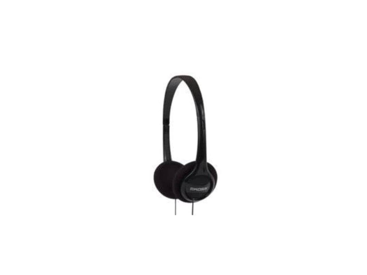 Alt View 2. Koss - Koss KPH7HB Wired On Ear Portable Headphones - Black - Red.