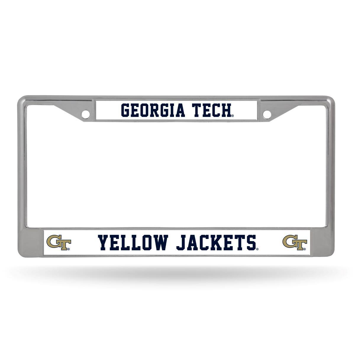 Georgia Tech Yellow Jackets Chrome Metal License Plate Frame