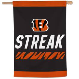 WinCraft - Cincinnati Bengals Streak 28" x 40" Single-Sided Vertical Banner - Multicolor