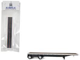 HO Logistics Replicas - High Boy Spread Axle Flatbed Trailer 1/87 (HO) Plastic Model Car by HO Logistics - White