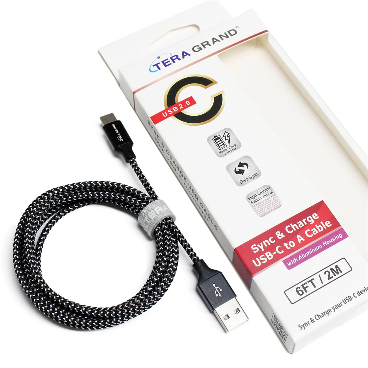 GRAND CTERA GRAND CTERA

Ingredients: USB2.0

Charge Max Rapid 2.4A CHARG 25 Data Sync

High Quality Jacket Fabric

TERA CABLE

Charge Cable & A Housing Sync to USB-C with Aluminum / 2M 6FT

USB-C device

Charge your & Sync