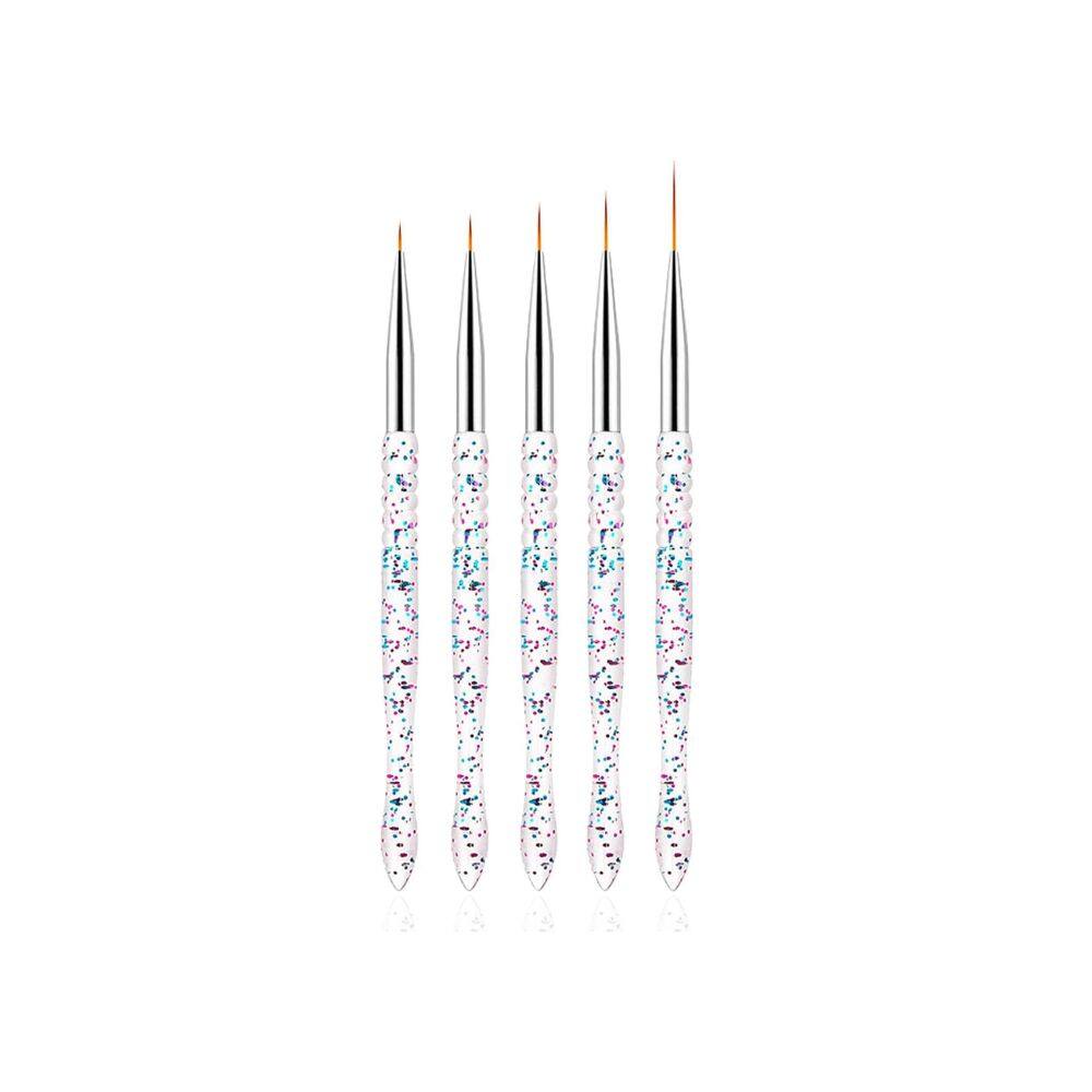 Alt View 1. Beauty Hub Ecommerce - 5 Pieces Double-end Nail DottingTools - White.